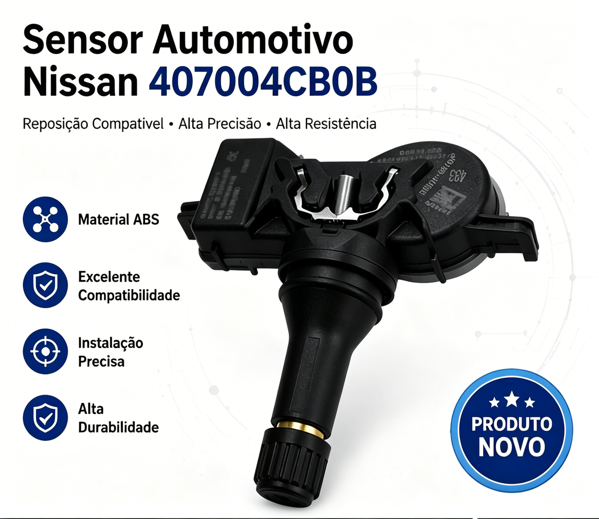 Sensor Tpms Pressão Pneu Nissan Renault Koleos