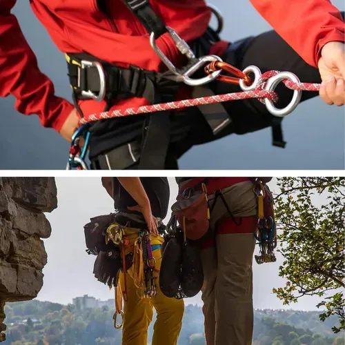 Freio Oito Descensor De Alumínio 35kn Rapel Alpinismo Escala