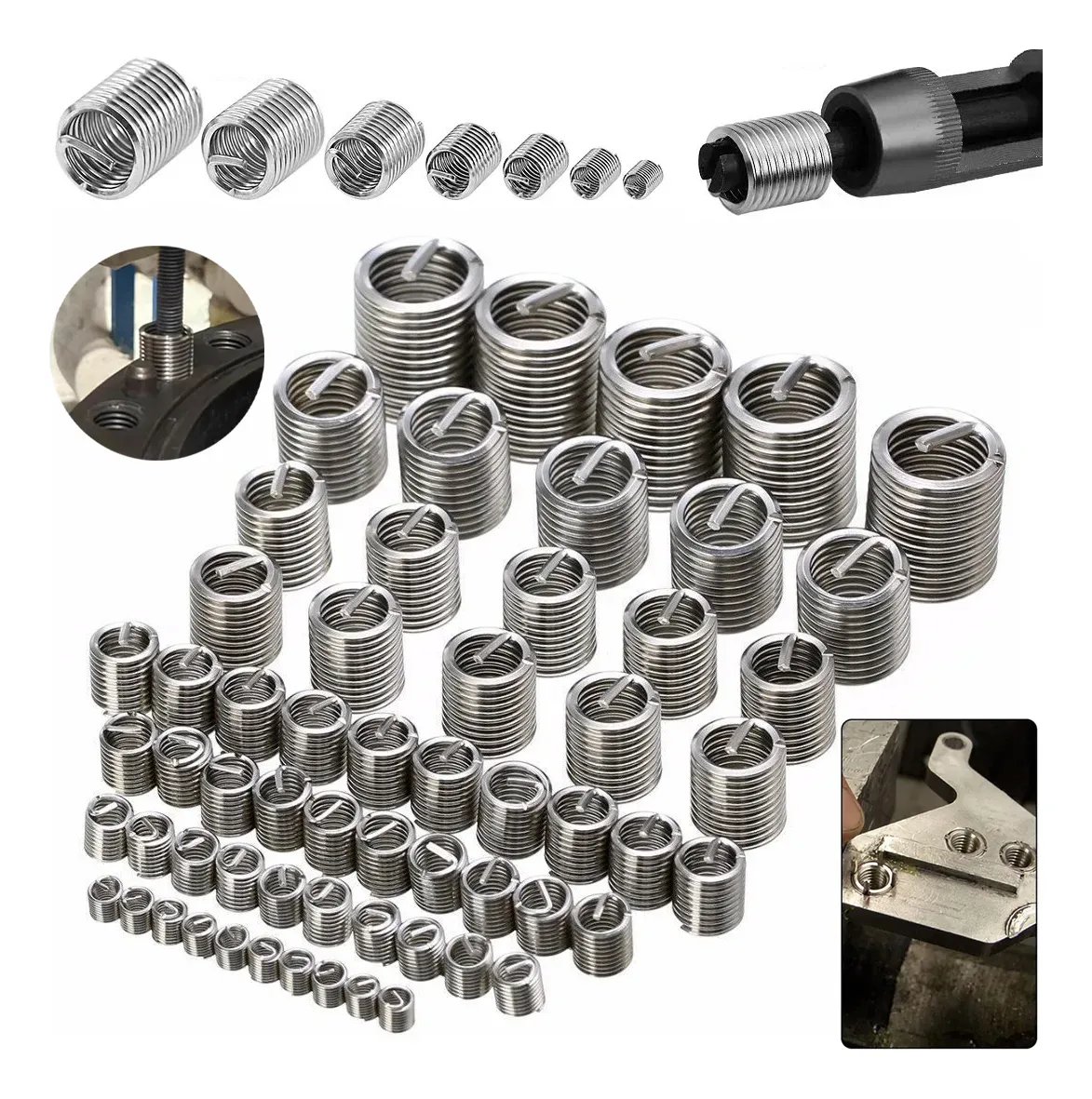 Inserção De Rosca De Arame De 60 Unidades M3-m12 X 2d