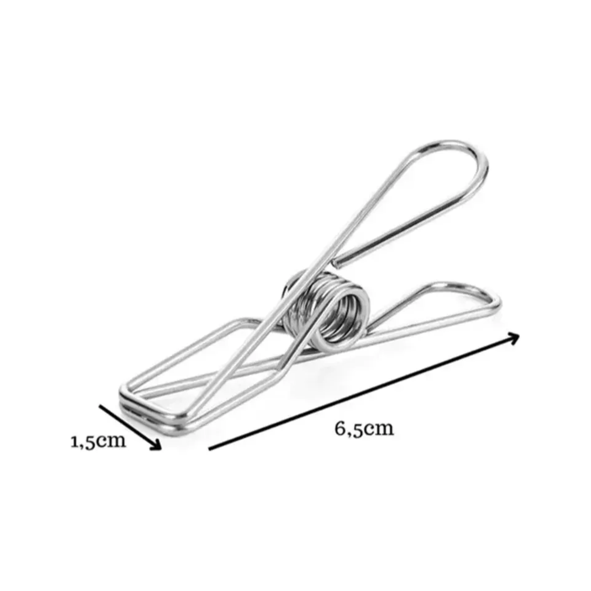 Prendedor De Roupa De Inox - Kit 60 Prendedores 100% Inox