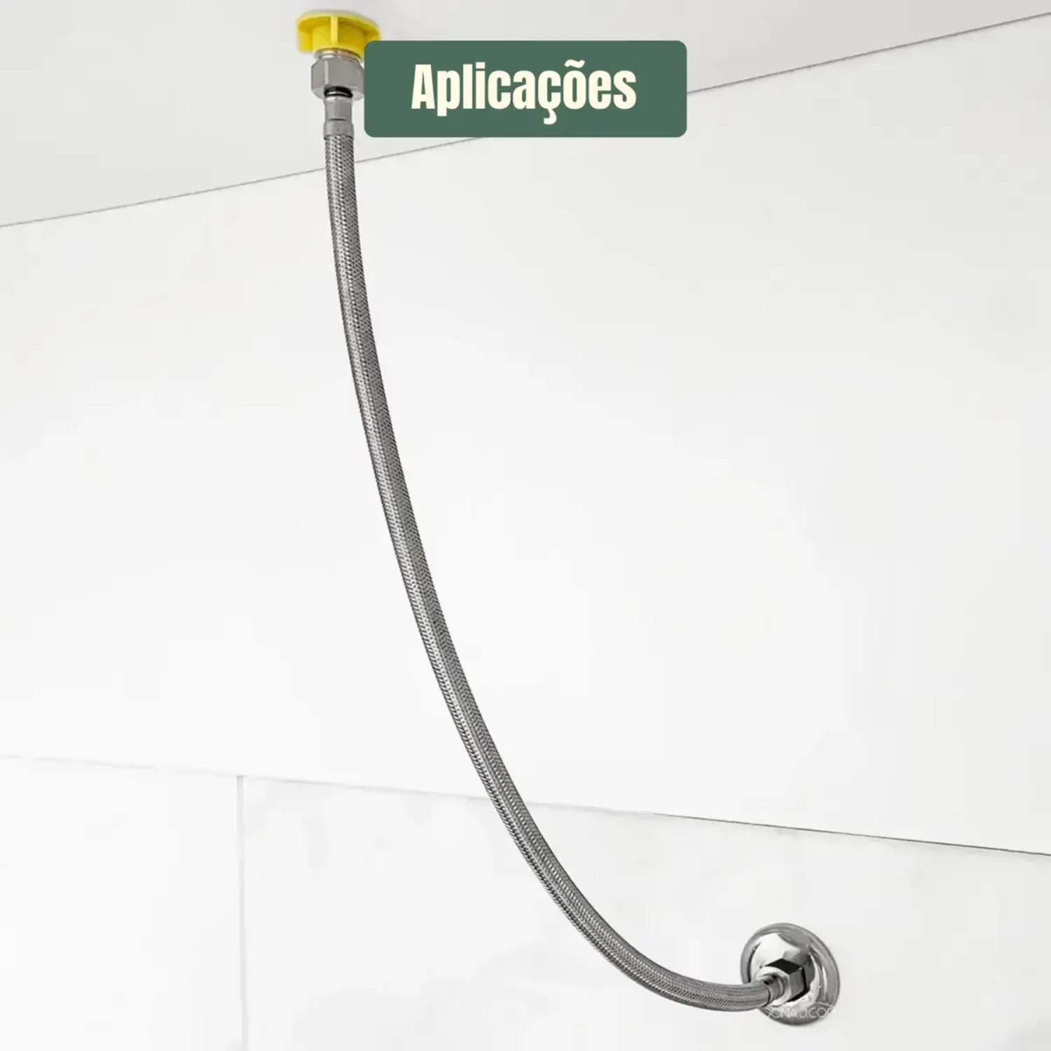Engate Flexível Misturador Mangueira Aço Mono 80 Cm Par