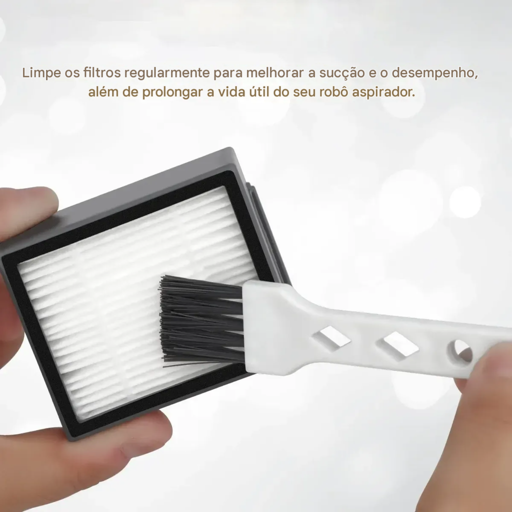 Kit 10pcs Escova Filtro Hepa Para Irobot Roomba I8 I7+e7 E6