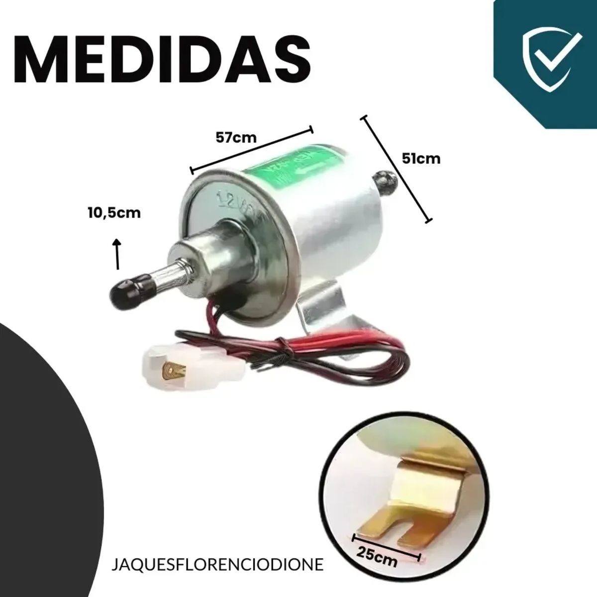 Bomba Gasolina Diesel Combustivel Trator Lancha 3.6 Psi 12v