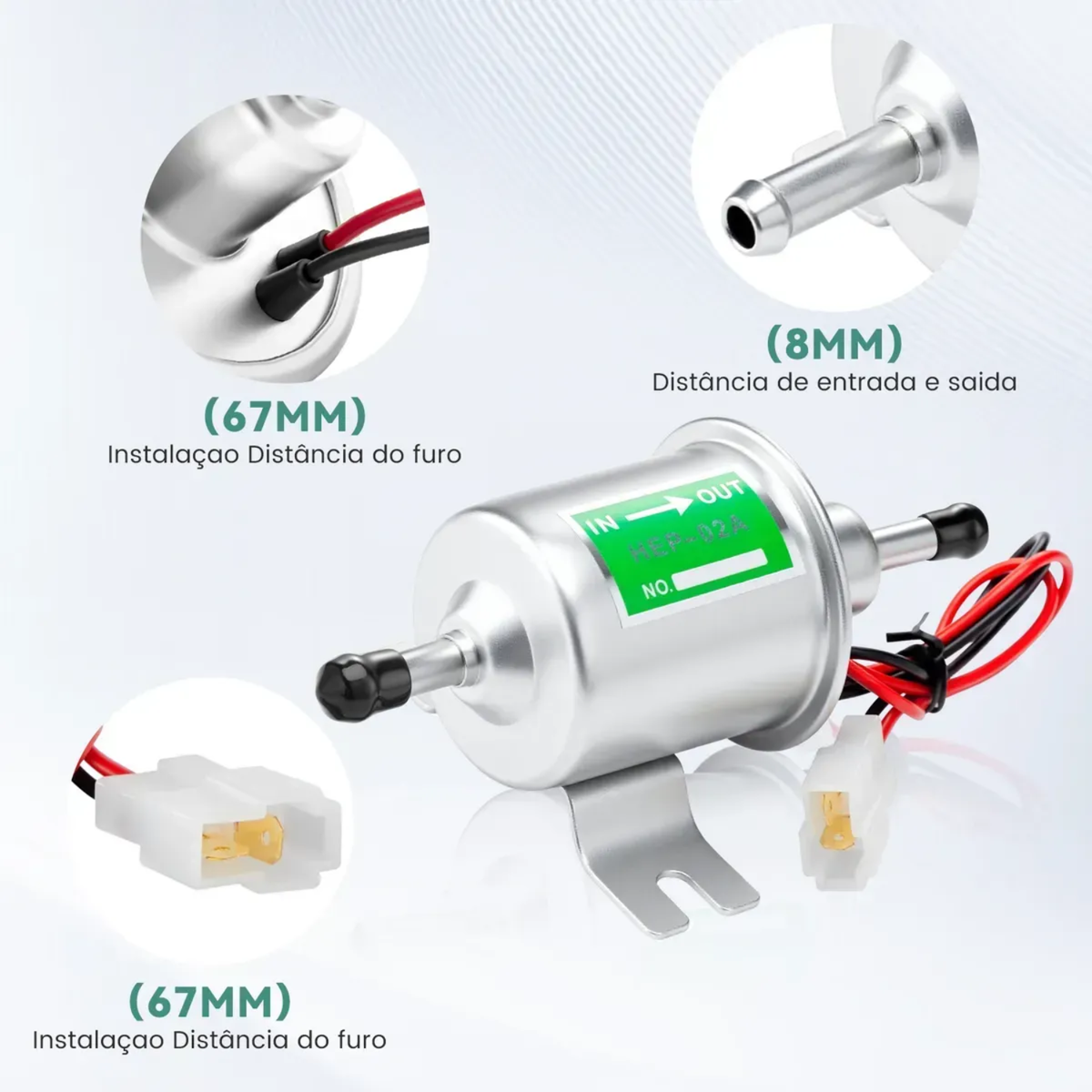 Bomba Gasolina Diesel Combustivel Trator Lancha 3.6 Psi 12v
