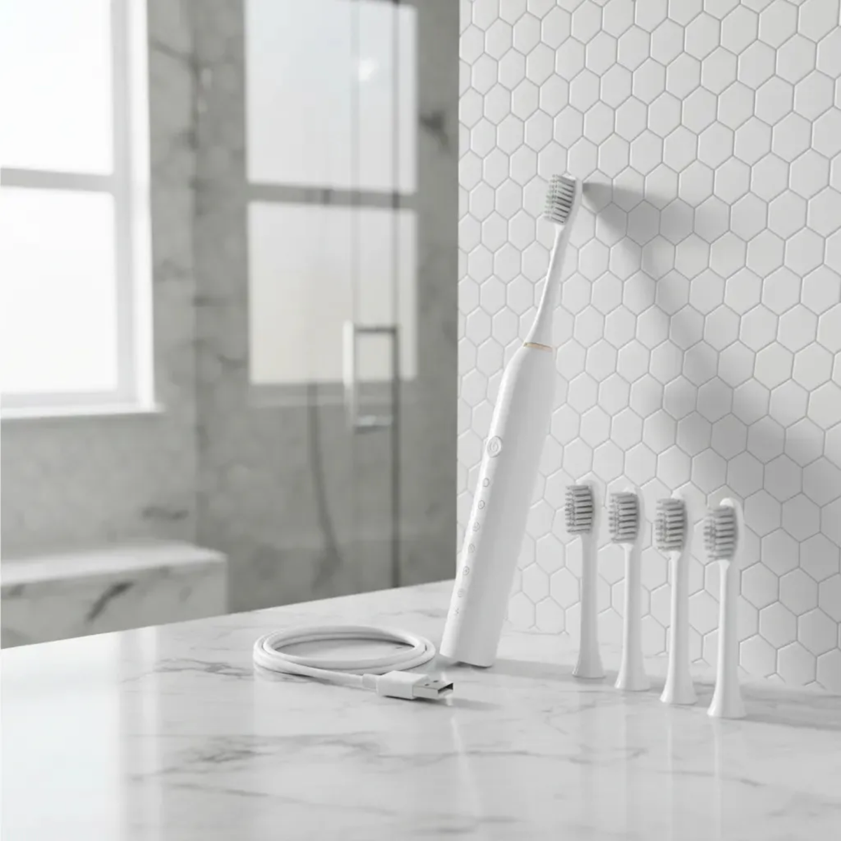 Escova de Dentes Elétrica Sonic Electric Toothbrush X3 USB Recargável