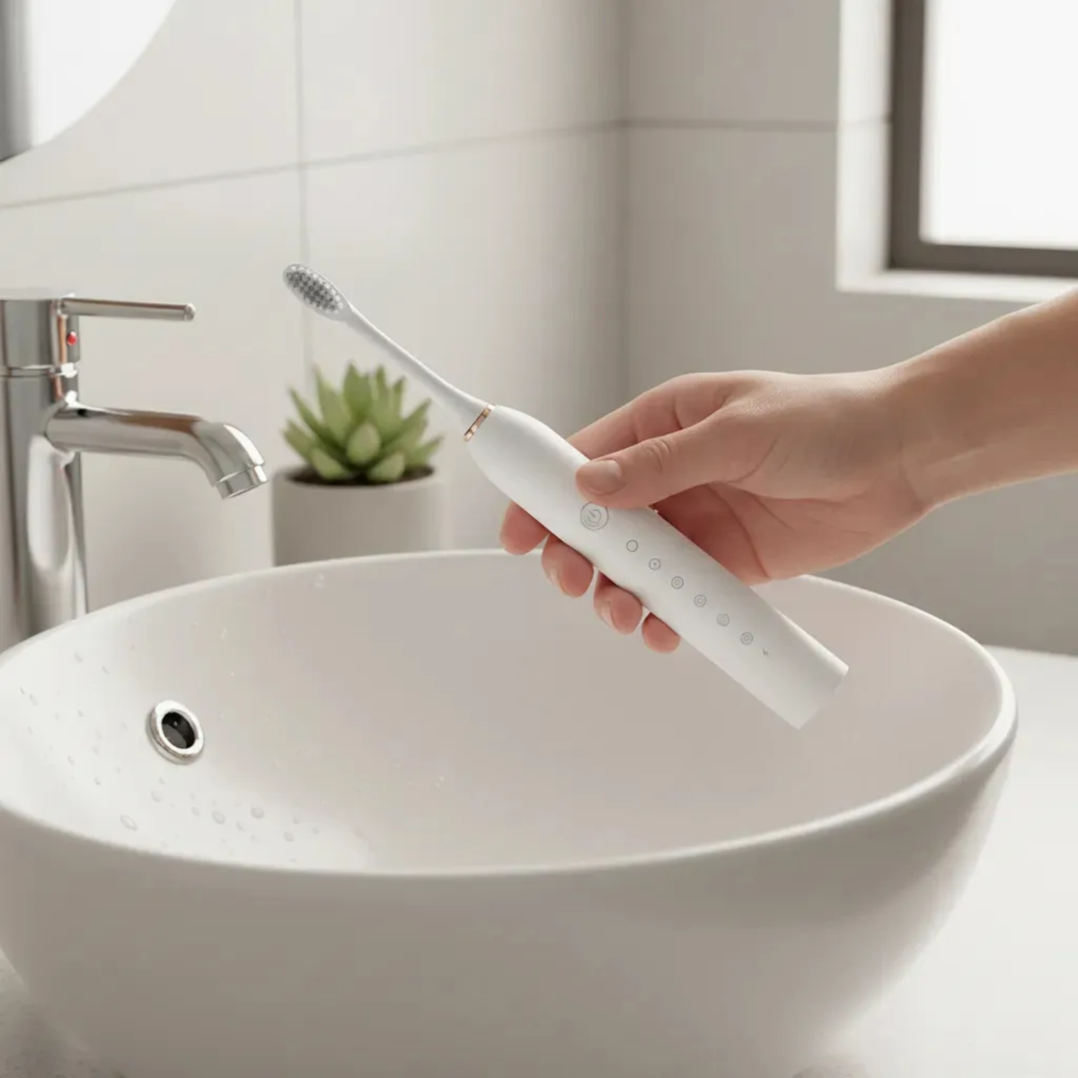 Escova de Dentes Elétrica Sonic Electric Toothbrush X3 USB Recargável