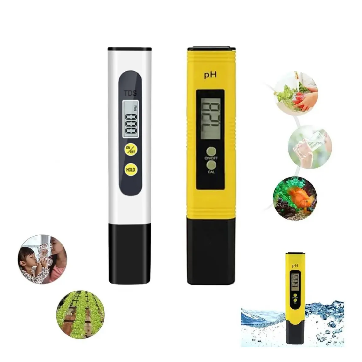 Kit Medidor De Ph + Medidor Tds Condutivímetro Ppm Digital