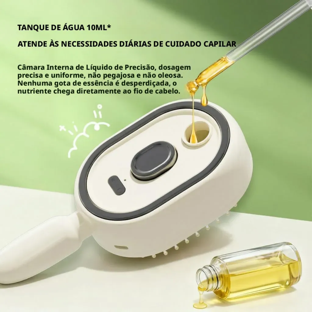 Escova De Cabelo Com Spray Eletrica Portatil Antiqueda