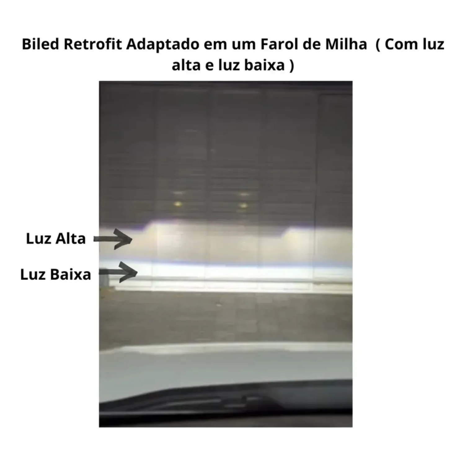 Farol Projetor 3'' Auxiliar Neblina Milha Universal Luz Hilo
