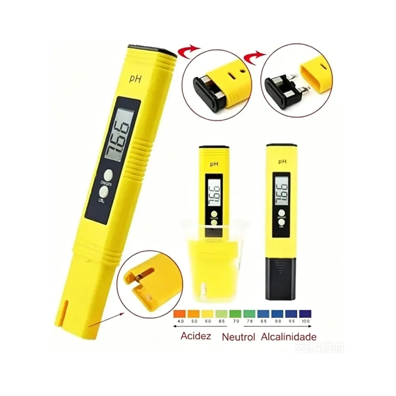 Kit Medidor De Ph + Medidor Tds Condutivímetro Ppm Digital