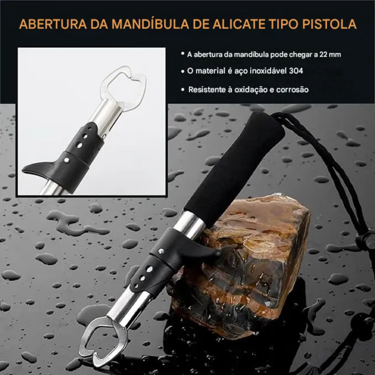 Kit De Alicate Para Pesca Inox Esportiva
