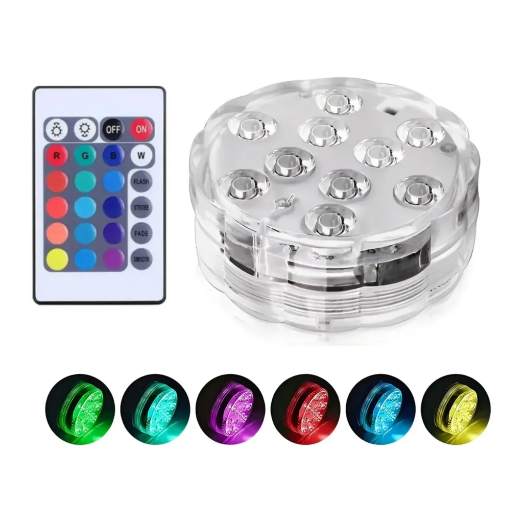 Luz De Led Piscina Jardim Iluminação Rgbw Refletor Luminária