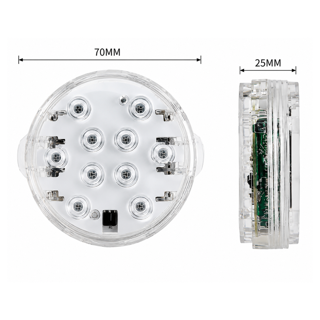 Luz De Led Piscina Jardim Iluminação Rgbw Refletor Luminária