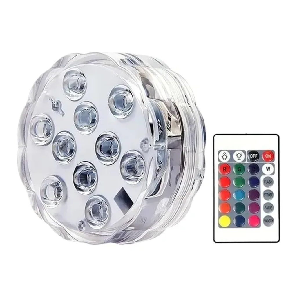 Luz De Led Piscina Jardim Iluminação Rgbw Refletor Luminária
