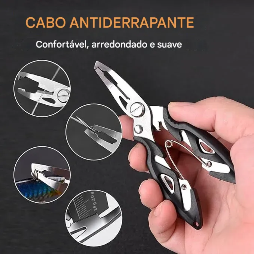 Kit De Alicate Para Pesca Inox Esportiva