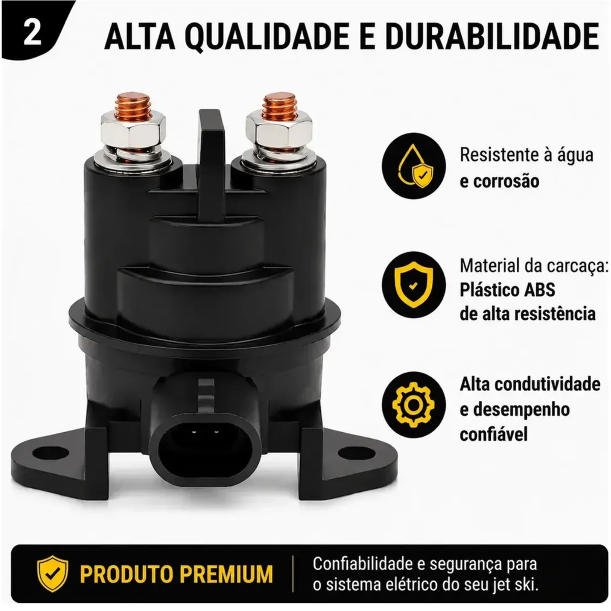 Relé Solenoide Partida Arranque Para Jet Ski Sea Doo