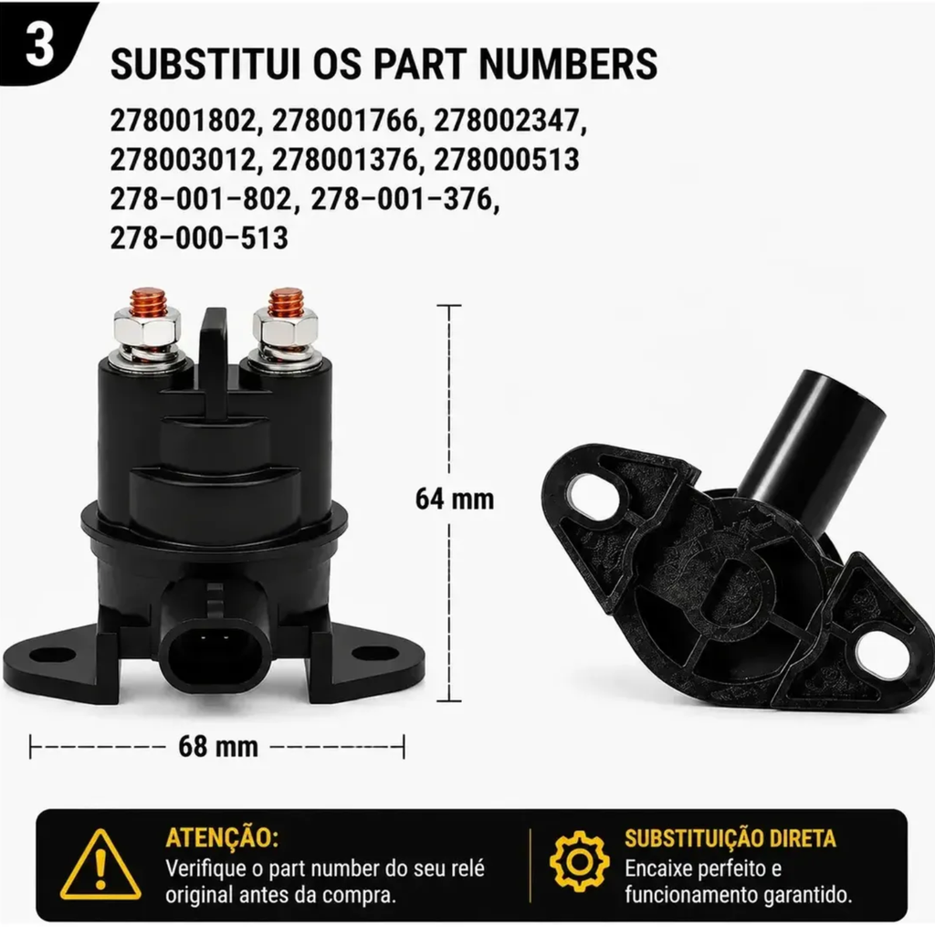 Relé Solenoide Partida Arranque Para Jet Ski Sea Doo