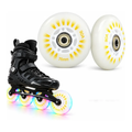 Par Rodinha Silicone Para Triciclo Drift Elétrico C/led Rgb