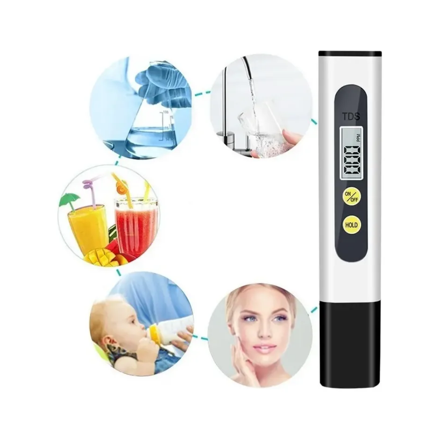 Kit Medidor De Ph + Medidor Tds Condutivímetro Ppm Digital