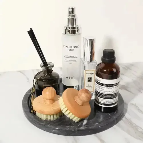 Escova Corporal Seca Com Cerdas Naturais Para Esfoliação Dry