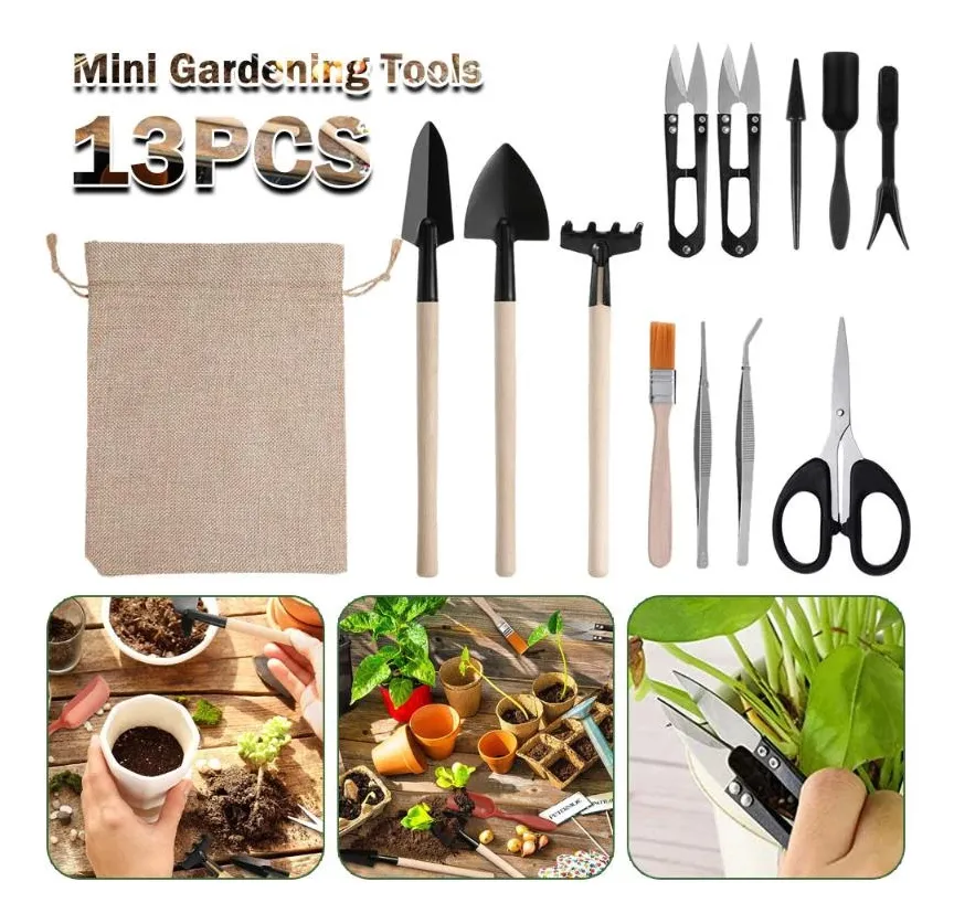 Kit Ferramentas Mini Para Jardinagem Suculenta Cactos Bonsai