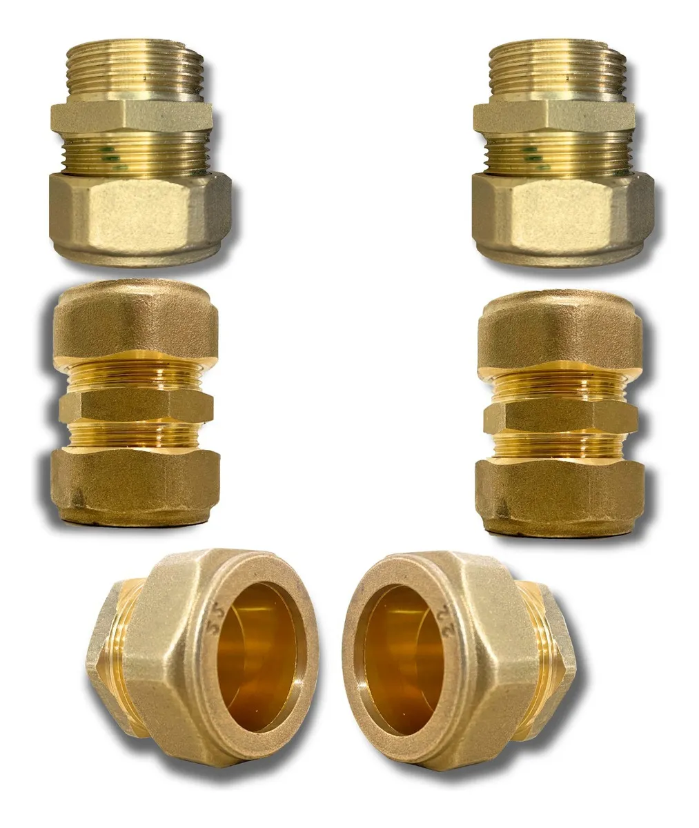 Kit Conexão União Fácil Tubo 22mm P2 Coletor Placa Sola