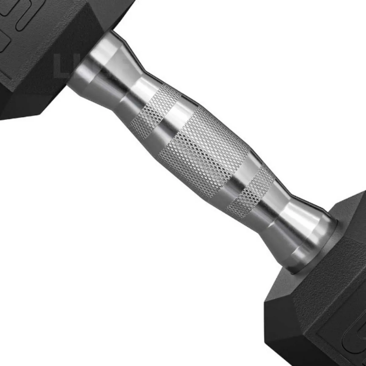 Halter 10kg Sextavado Emborrachado Pegada Cromada
