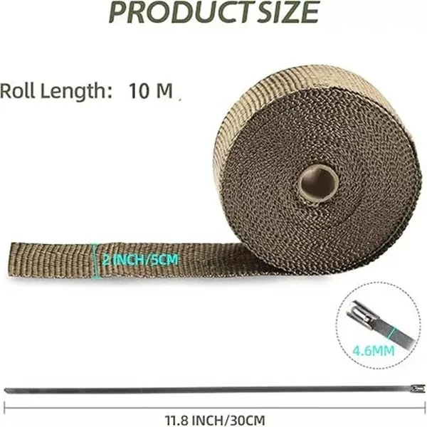 Manta Térmica Termotape Titanium P/ Escape 10 Metros + 6 Zip