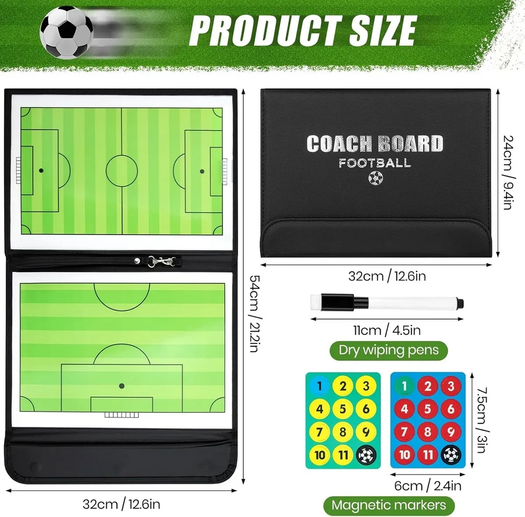 Prancheta Tatica Treinador Futebol Quadro Tecnico Futsal