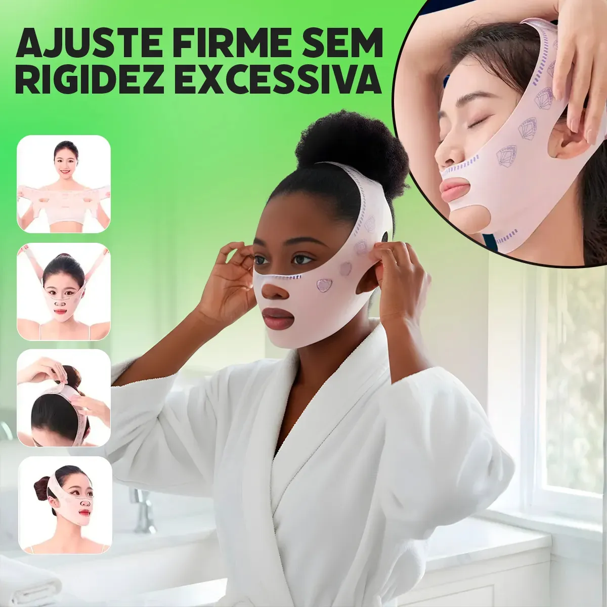 Máscara Modeladora Rosto Lifting Skin Care Papada Antirrugas