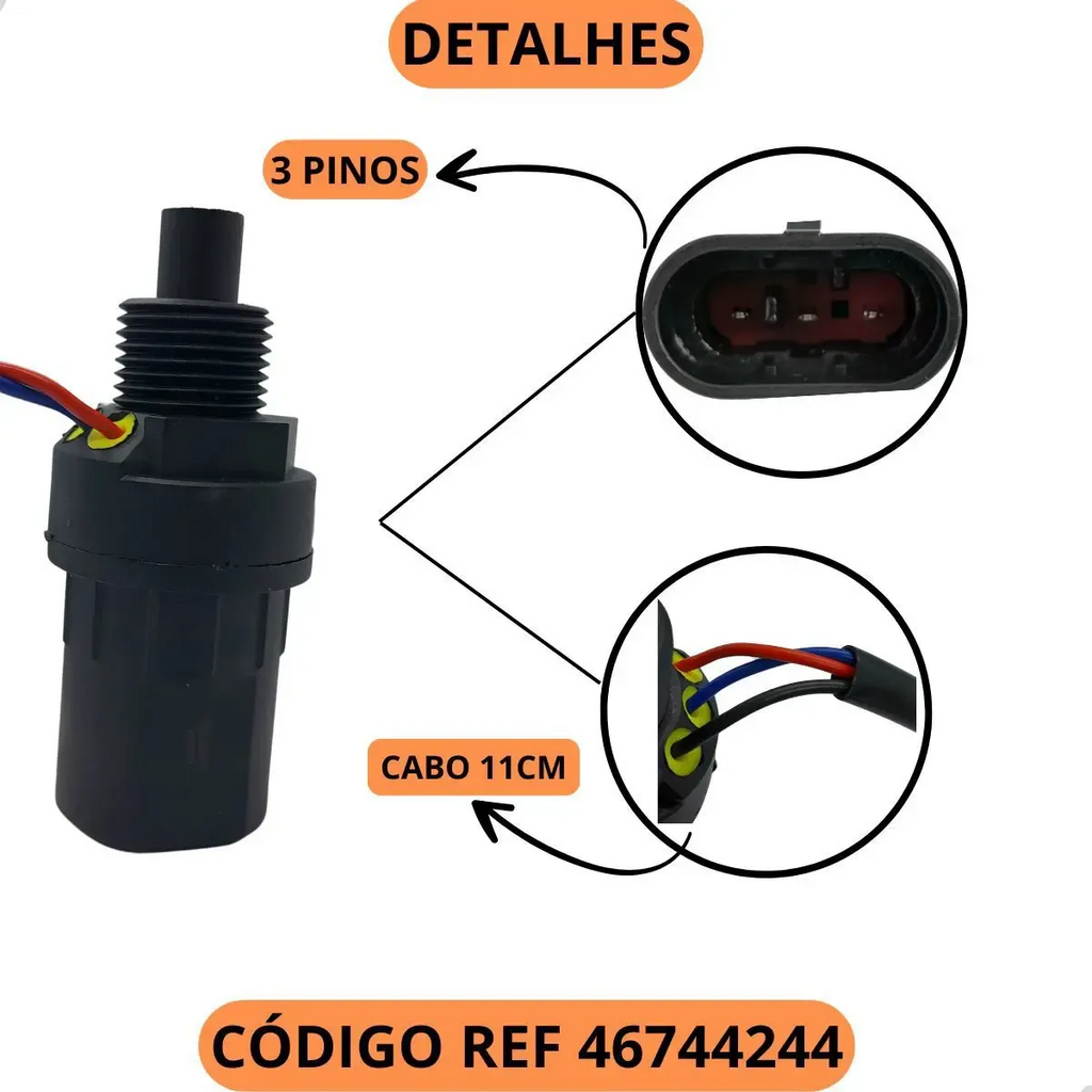 Sensor Velocidade Uno Palio Strada 1.0/1.3 8/16v Fire Todos