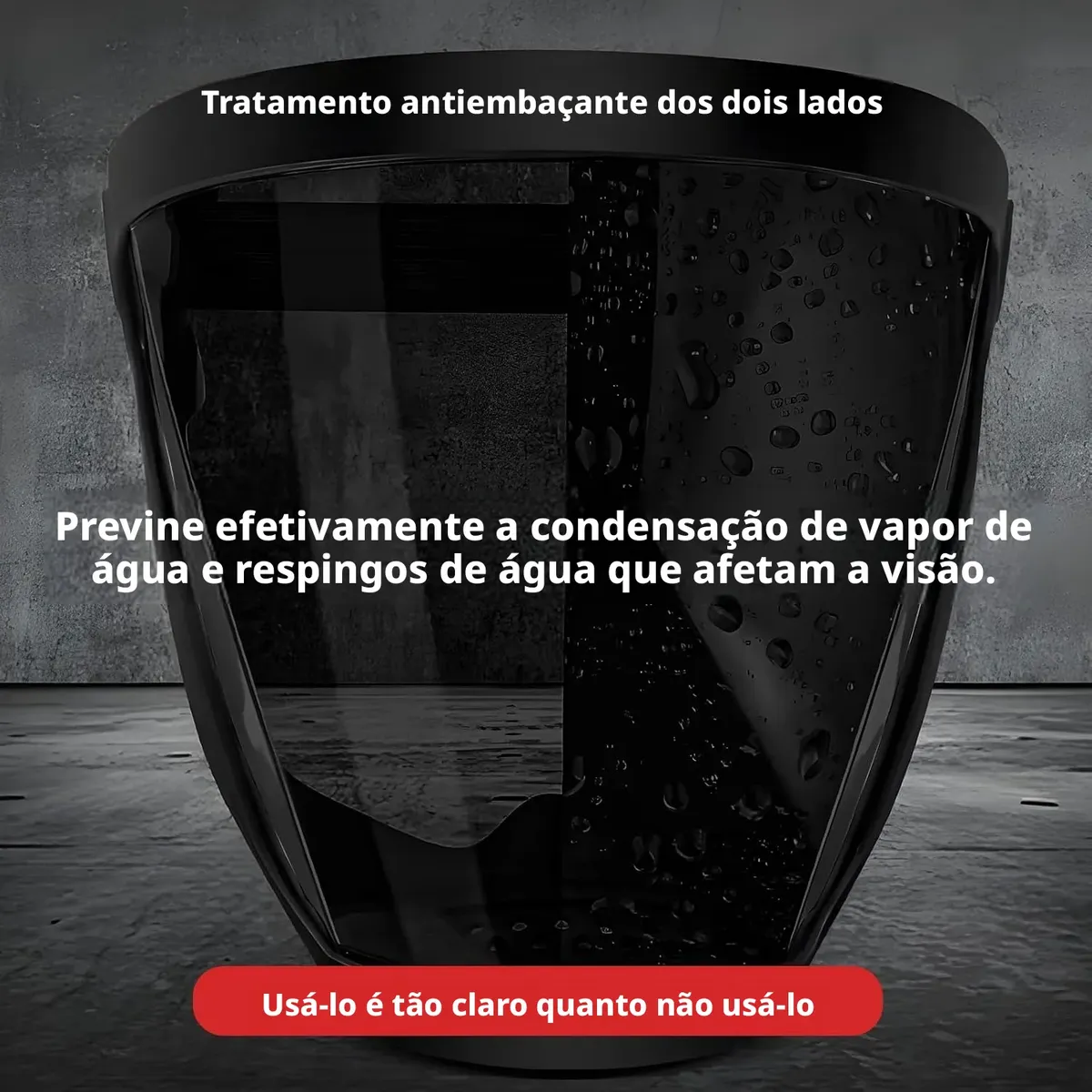 Máscara Protetor Facial Viseira Roçadeira Olhos Ajustável