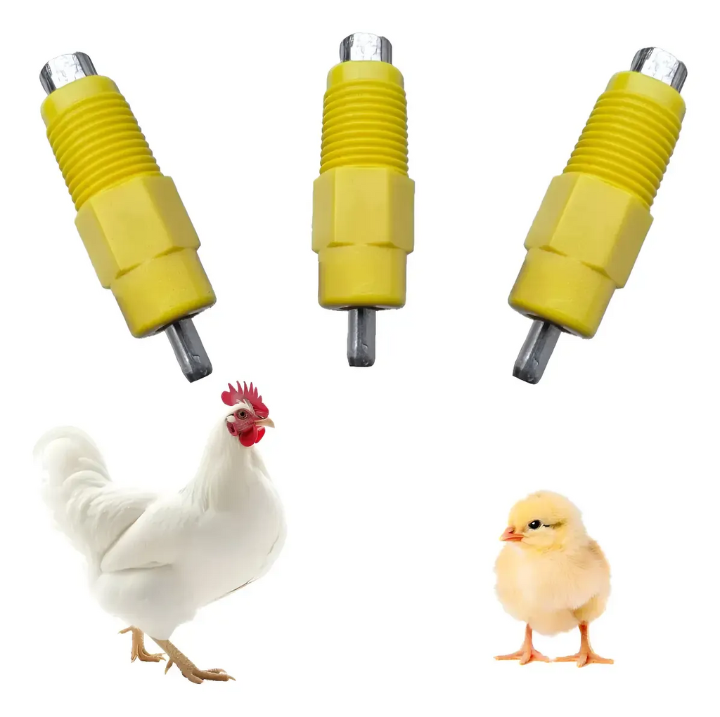 Kit 10 Bebedouro Automatico Galinha Frango Mamilo Niple Bico