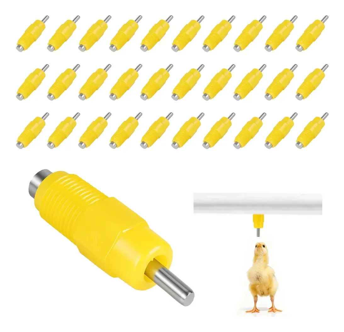 Kit 10 Bebedouro Automatico Galinha Frango Mamilo Niple Bico