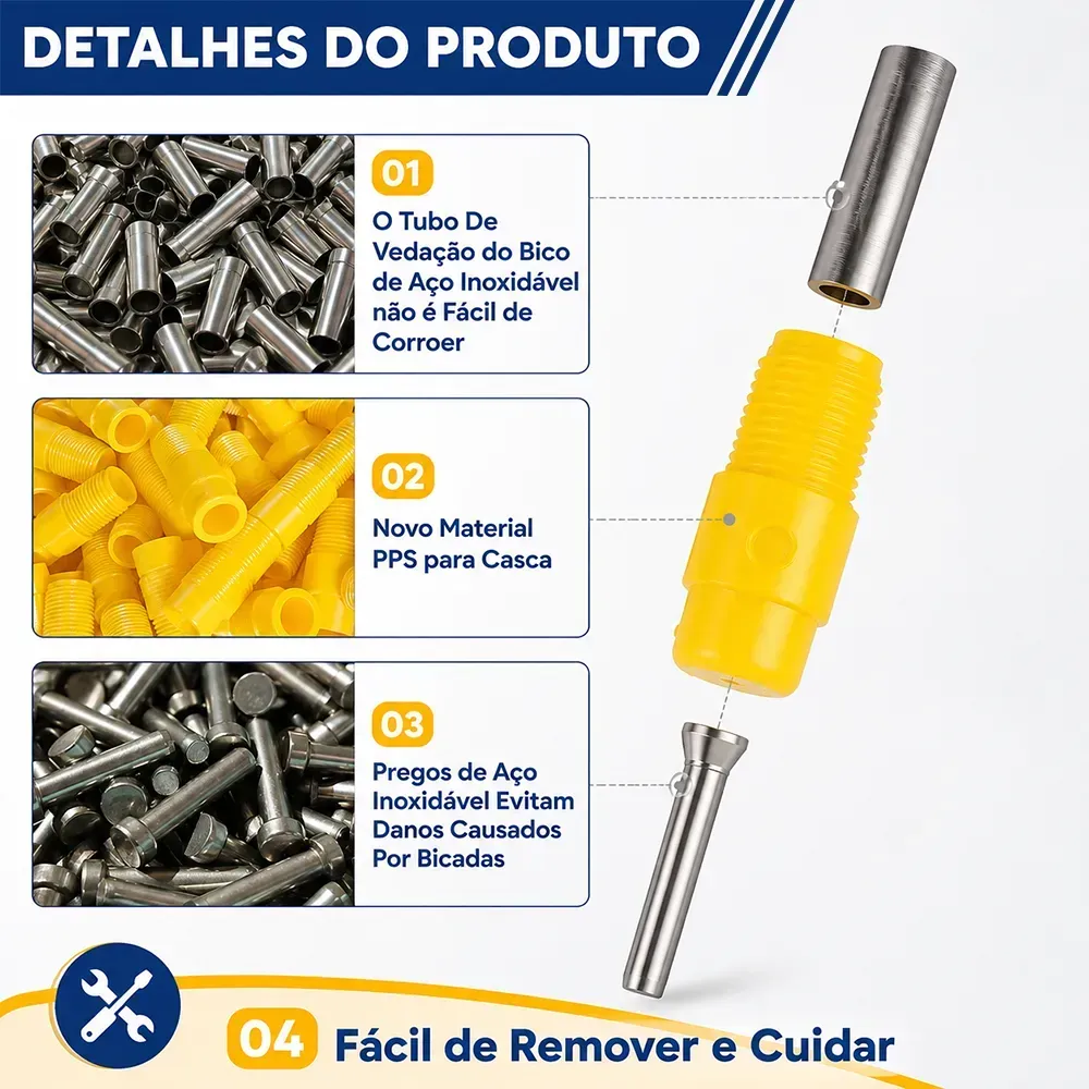 Kit 10 Bebedouro Automatico Galinha Frango Mamilo Niple Bico