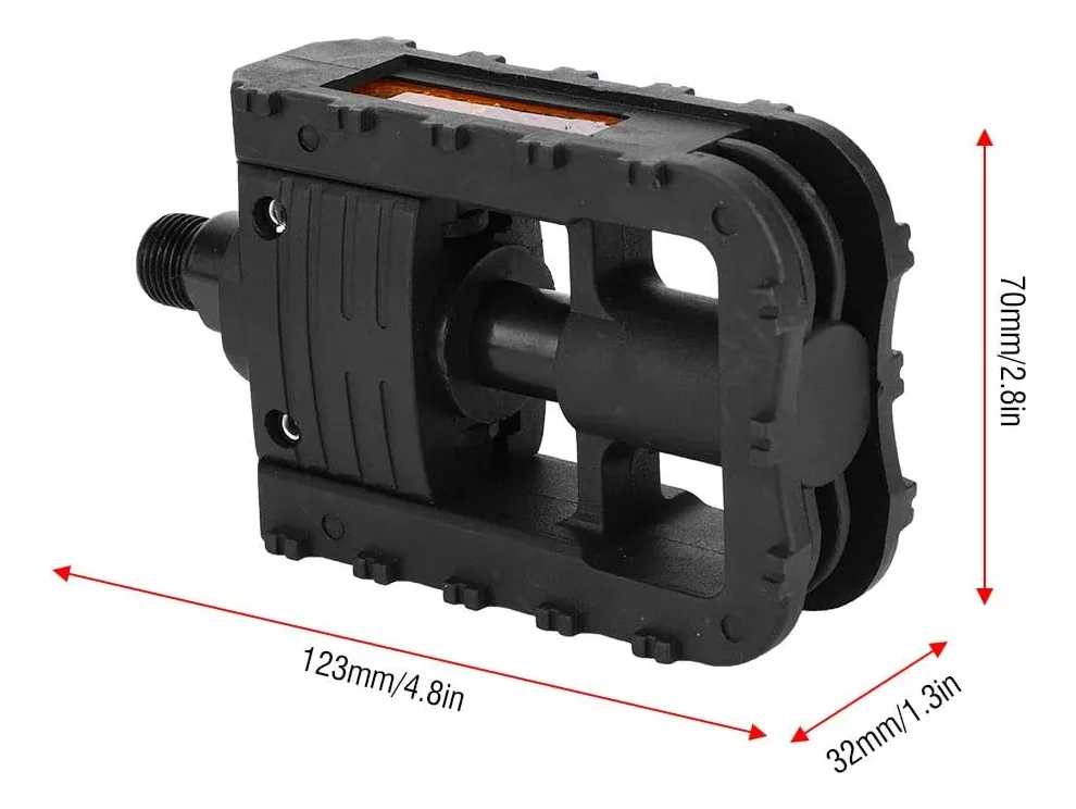 Pedal Bicicleta Wellgo 9/16 F-178 Articulado Dobrável Nylon