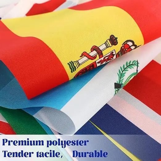 Bandeira Missões Evangelho 100 Países 30m 21x14cm