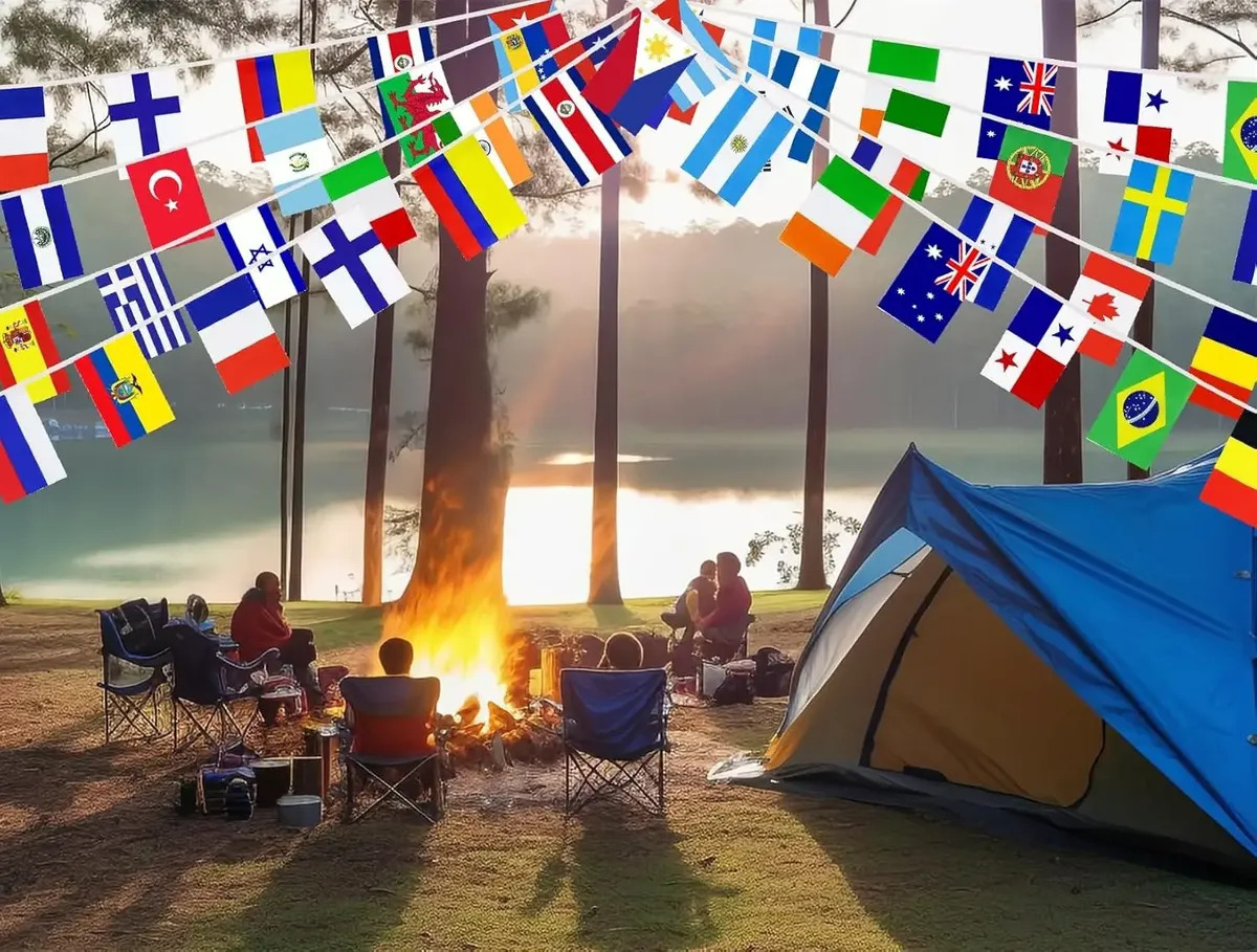 Bandeira Missões Evangelho 100 Países 30m 21x14cm