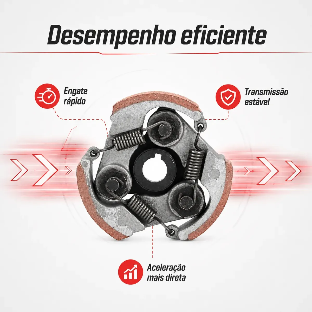 Embreagem 3 Molas Para Mini Moto Quadriciclo 2t 49cc