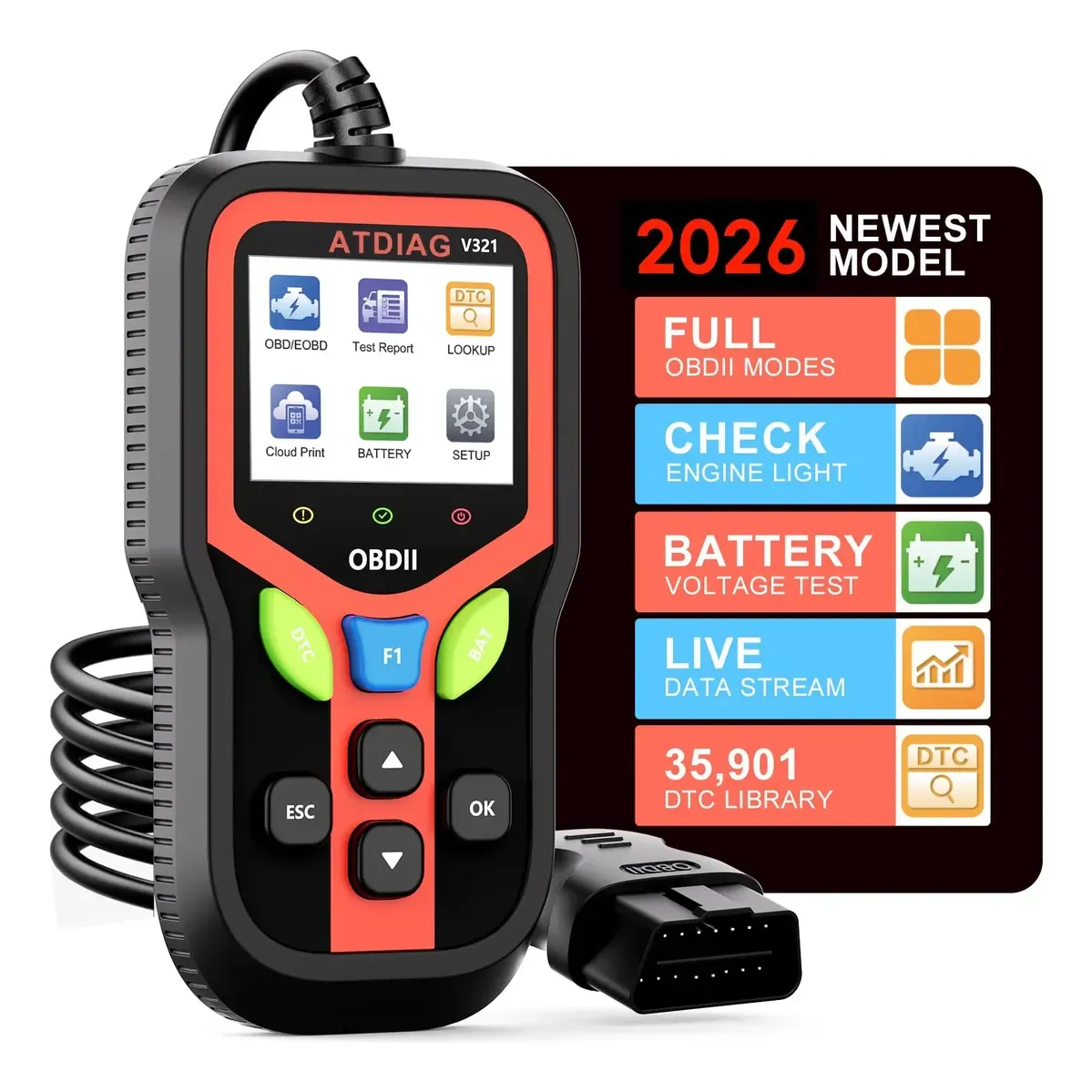 Scanner Automotivo Obd2 Diagnóstico Auto Profissional 12v