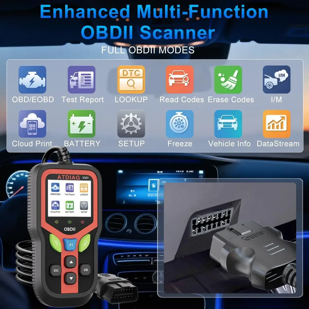 Scanner Automotivo Obd2 Diagnóstico Auto Profissional 12v