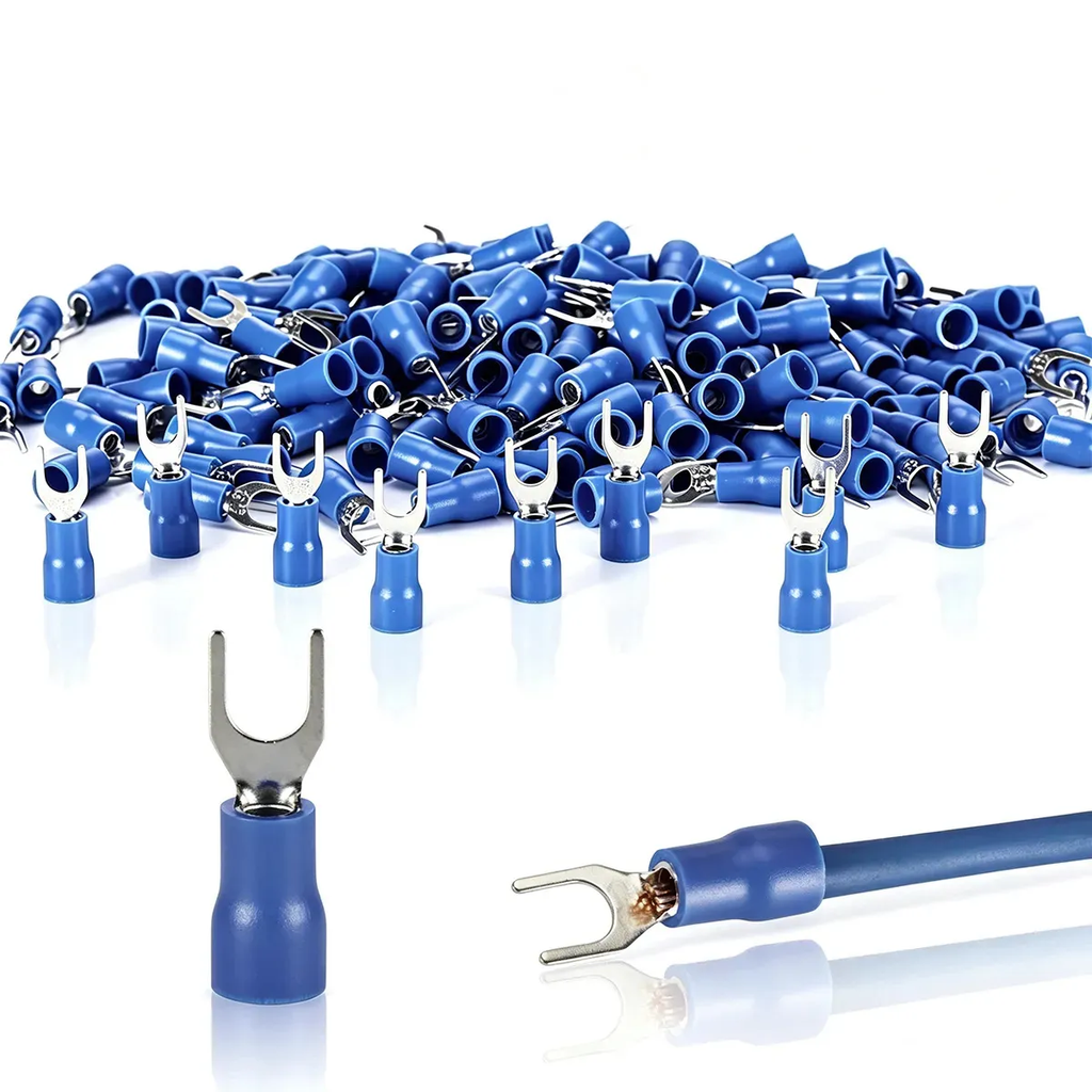 Kit 1000x Forquilha Tipo Garfo Pre Isolado 2 A 4mm