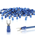 Kit 1000x Forquilha Tipo Garfo Pre Isolado 2 A 4mm