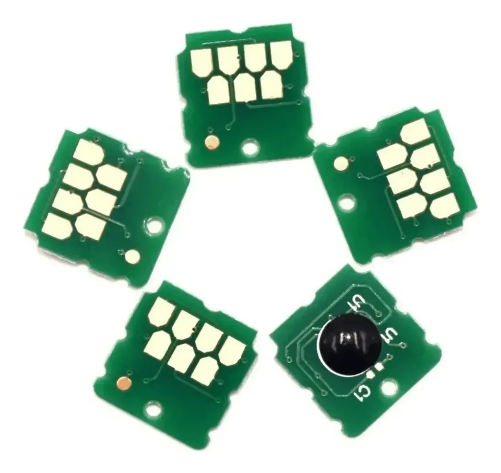 Kit 5 Chip Caixa Manutenção T3100 T5100 F500 F501 T3170 T5170