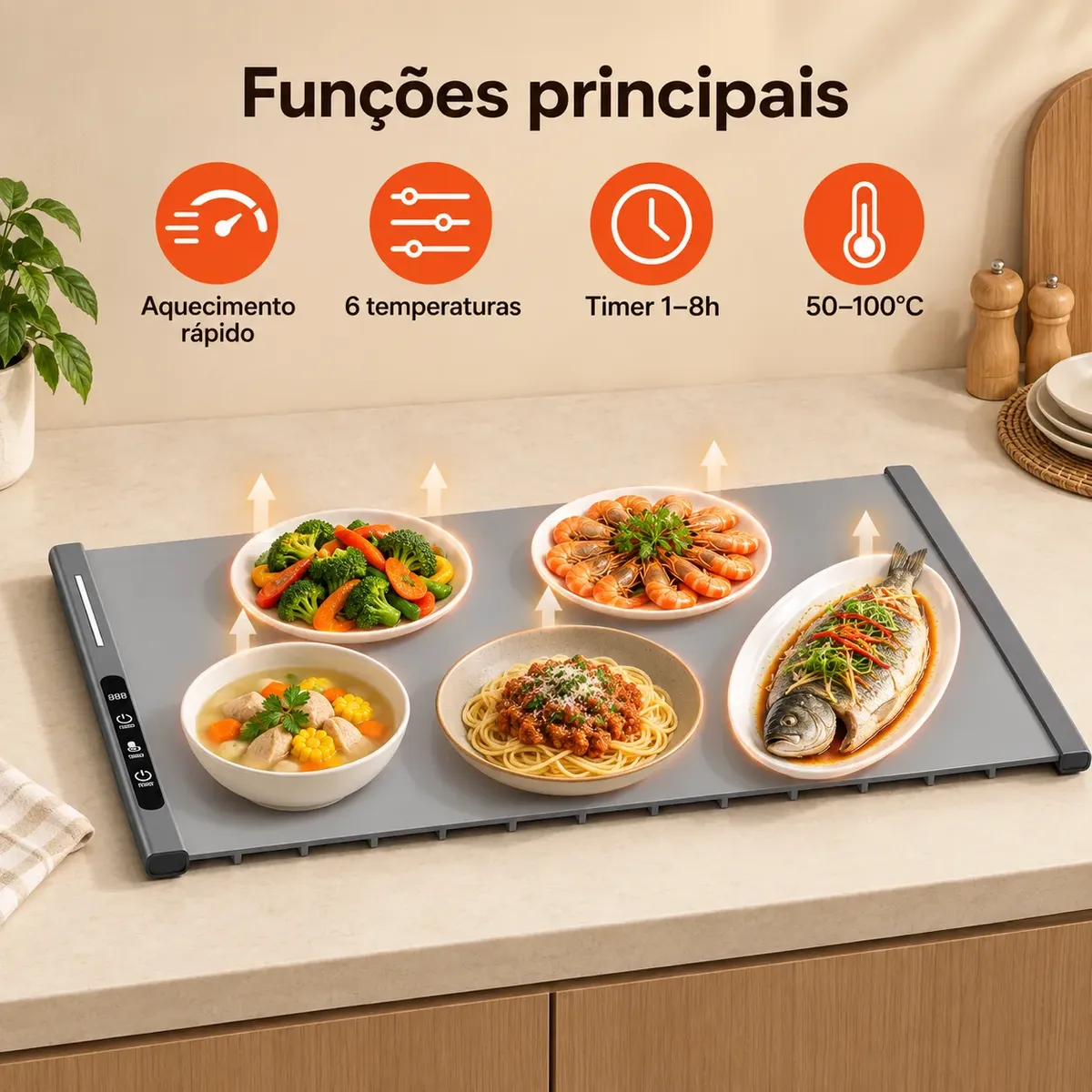 Tapete De Aquecimento Para Aquecimento De Alimentos Almofada