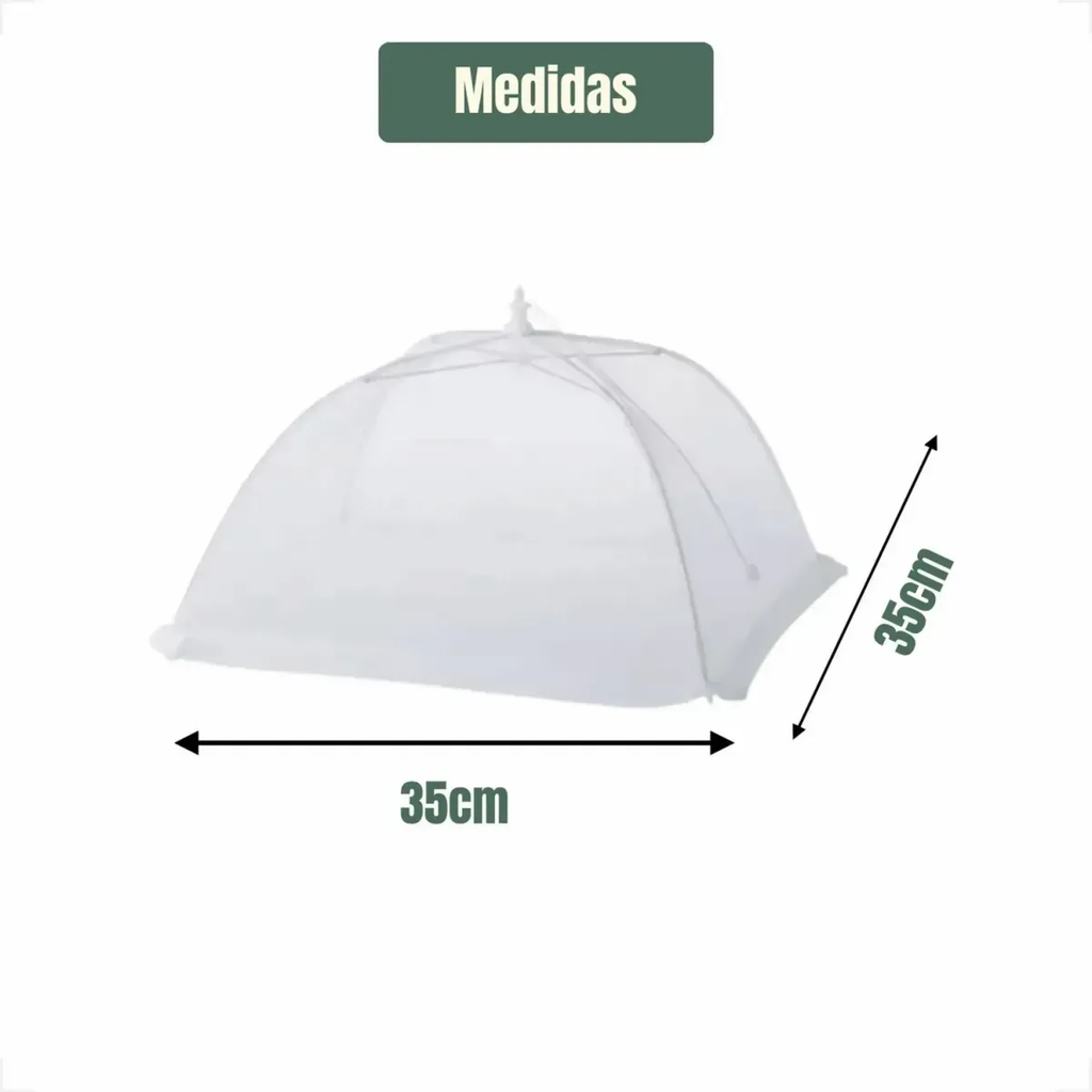 Tela Mosquiteiro Protetor Alimento Grande 48x48cm C/4 Tule