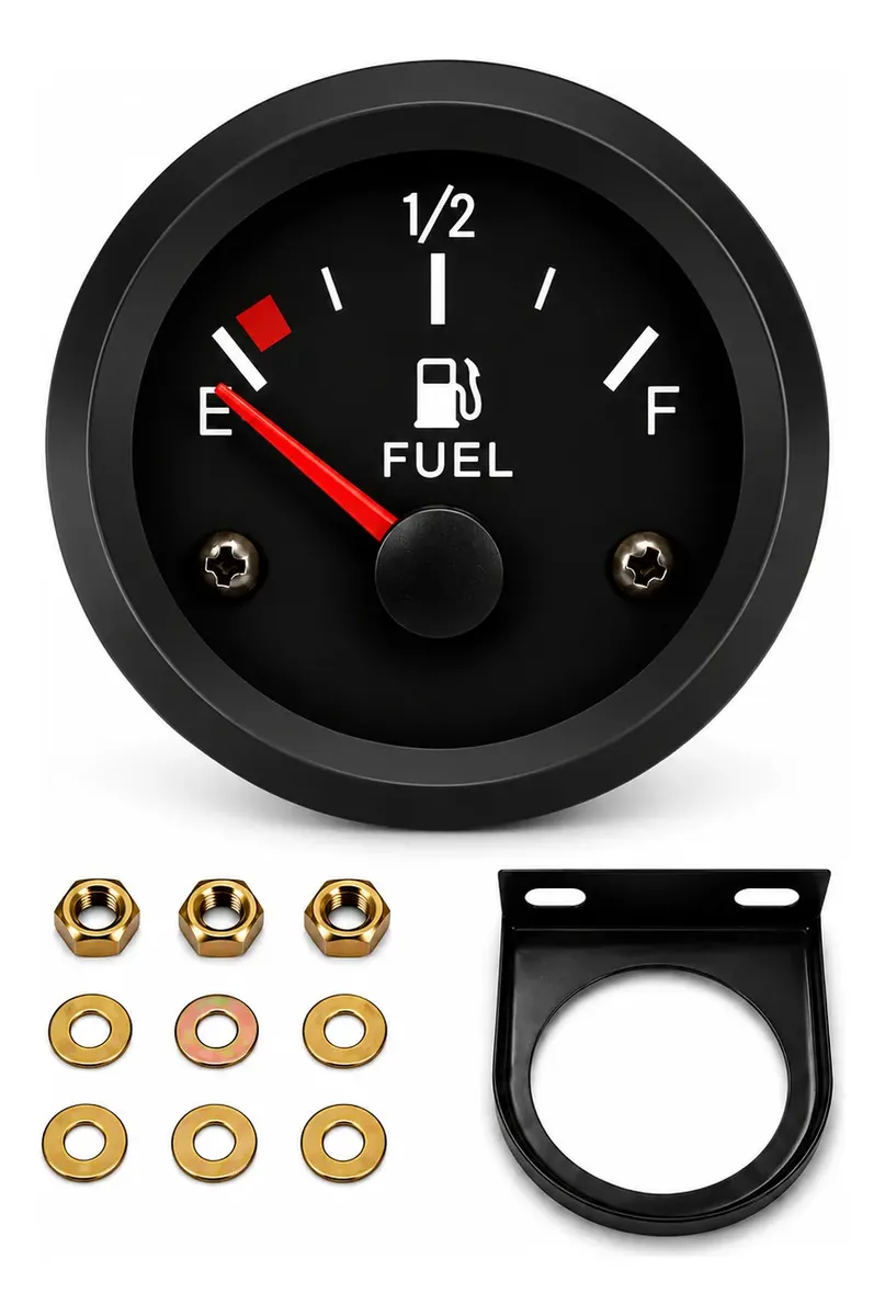 Marcador Nível De Combustível 12v Analógico Universal 52mm
