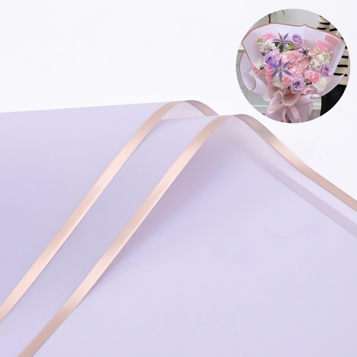 Papel Seda Premium Para Embalagem De Buquê - 20 Folhas
