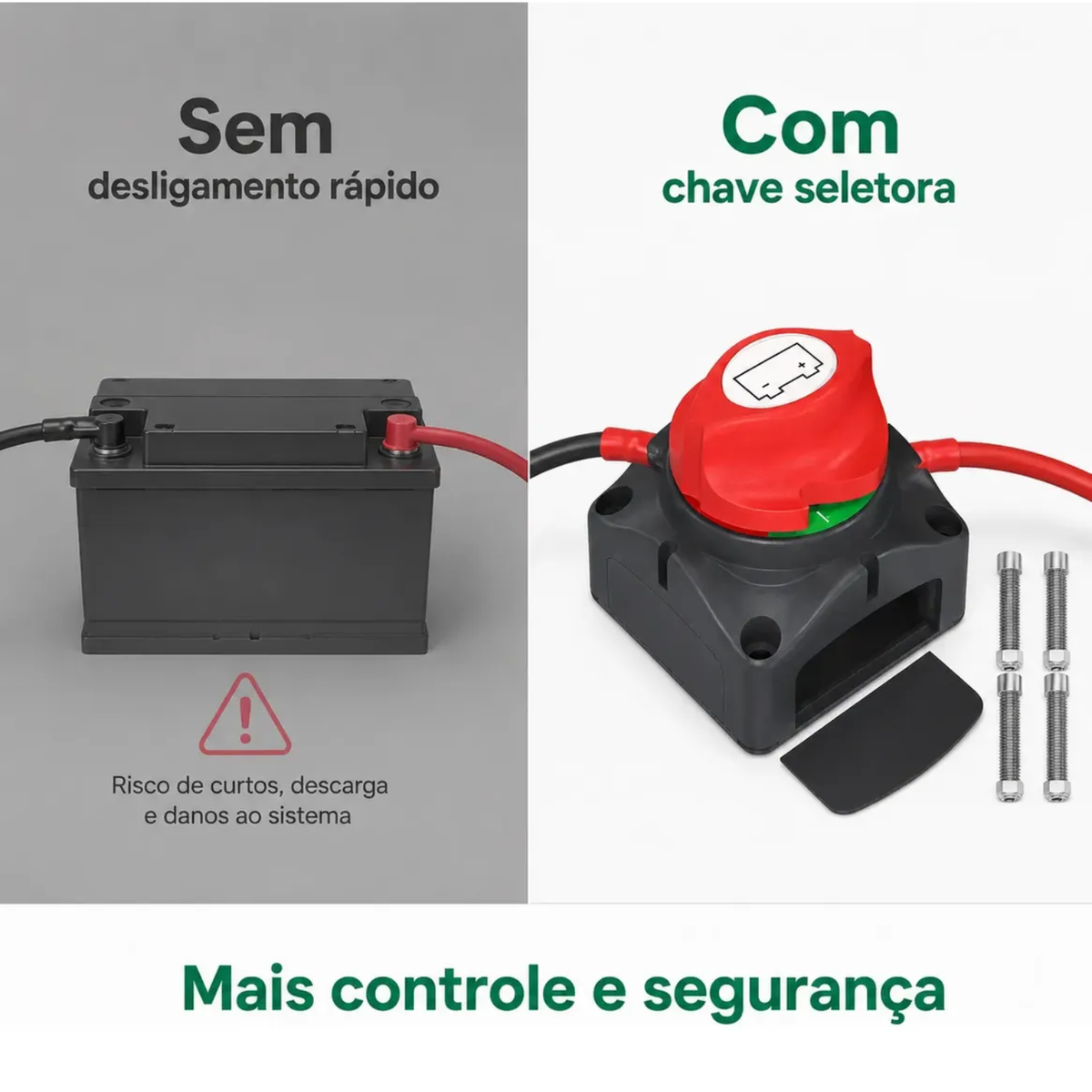Chave Seletora De Bateria 200a Náutica Barco Trailer