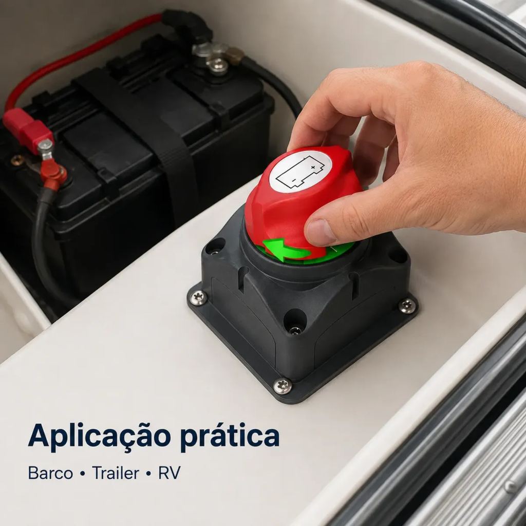 Chave Seletora De Bateria 200a Náutica Barco Trailer